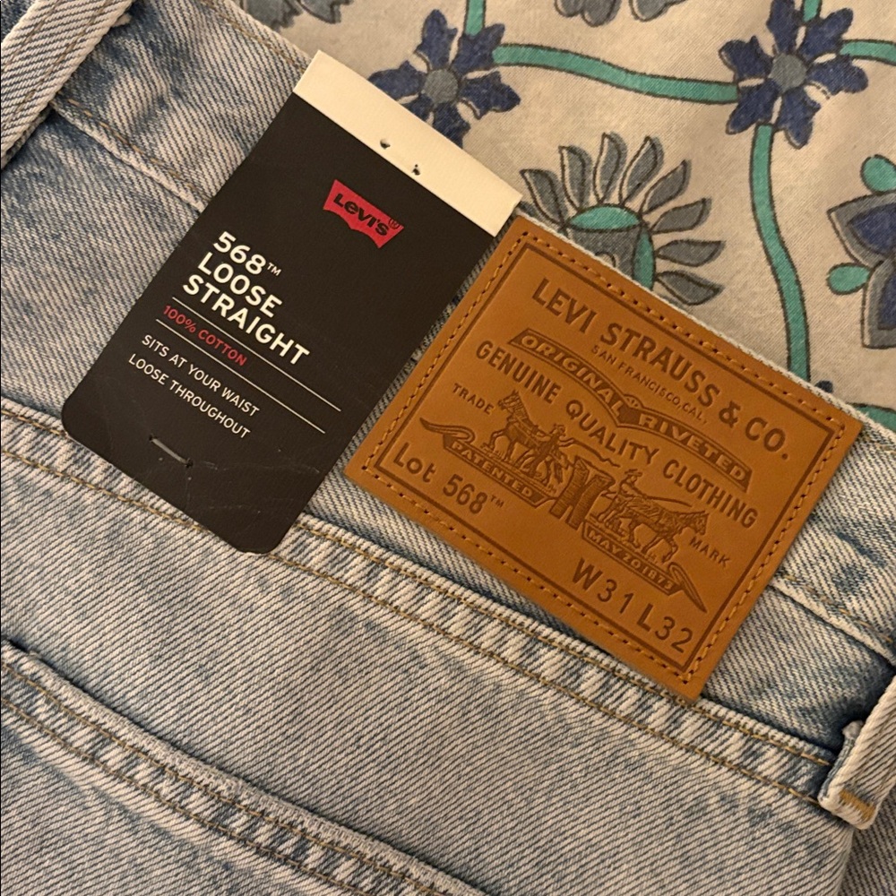 Brand NEW Levi's 568 loose straight men’s jeans - Picture 2 of 4